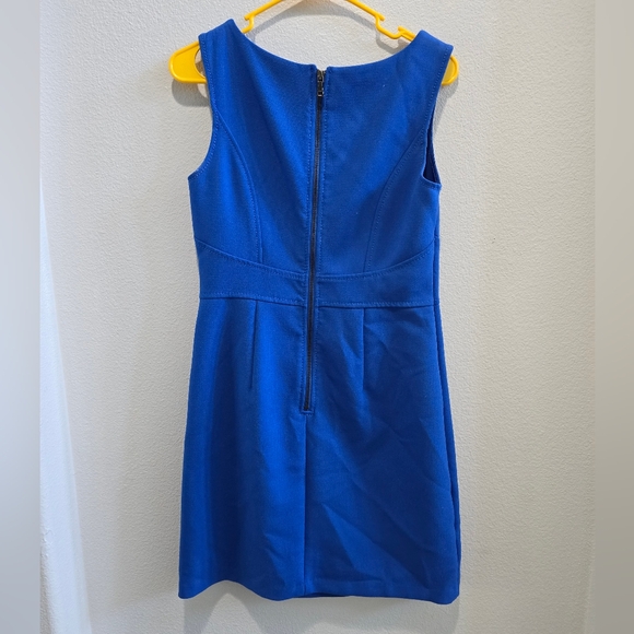 LOFT  Ann Taylor Cobalt Blue sheath dress size 6 like new - Picture 2 of 4